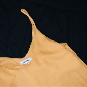 yellow loose dress